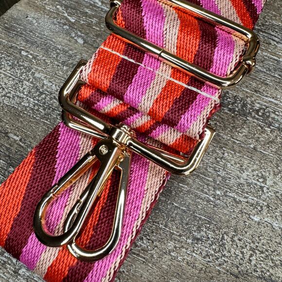 Wide Striped Purse Strap Adjustable Crossbody Guitar Strap NEW FAST SHIP - Picture 4 of 4